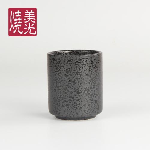 美光烧日式陶瓷杯子日韩料理餐厅粗陶杯功夫茶水杯随手杯批发